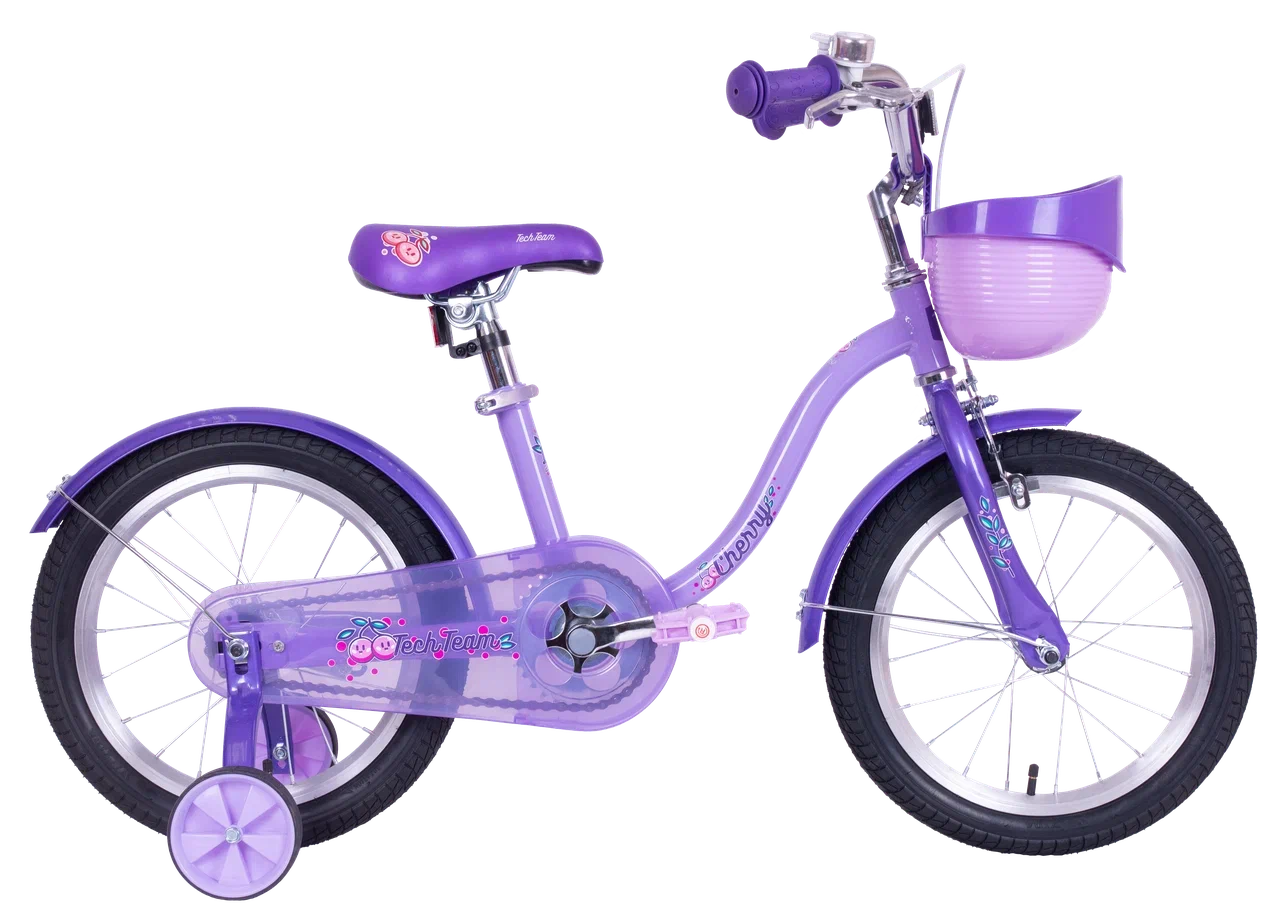 картинка Детский велосипед Tech Team Cherry 18" (фиолетовый) | велосалон Драйв г. Липецк