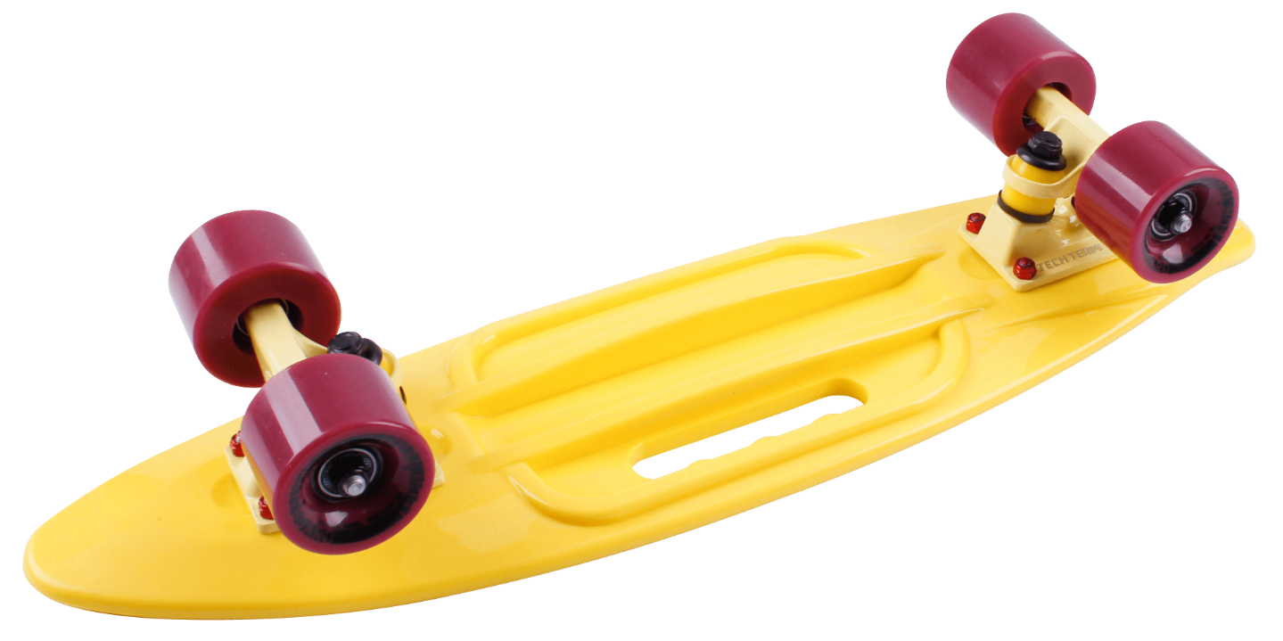 картинка Скейтборд Tech Team Fishboard 23" print (желтый/ красный) | велосалон Драйв г. Липецк