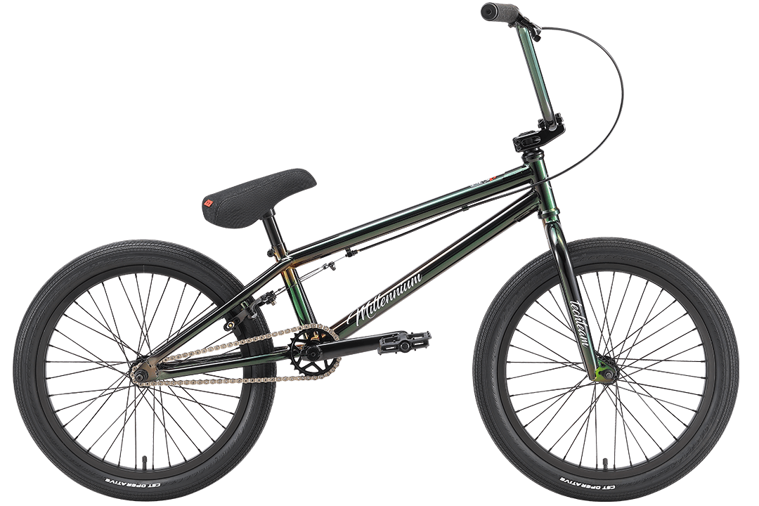 картинка Экстремальный велосипед Tech Team Millennium 20" BMX (темно- зеленый) 2022 | велосалон Драйв г. Липецк