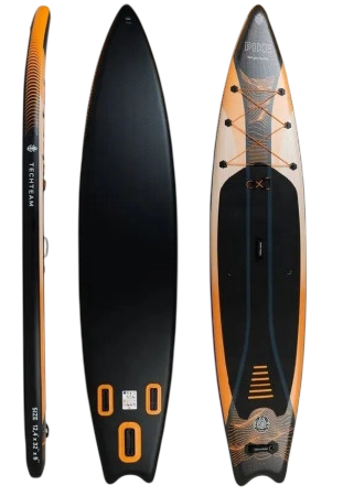 картинка Сапборд Pike (оранжевый / orange) 376x81x15 см | велосалон Драйв г. Липецк