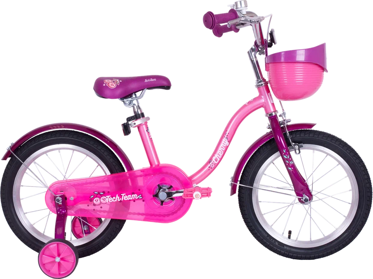 картинка Детский велосипед Tech Team Cherry 18" (розовый) | велосалон Драйв г. Липецк